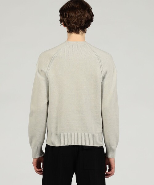 JAMES PERSE（ジェームスパース）の「ソフトフェザーウェイト クルーネックプルオーバー MOCK3716（ニット/セーター・メンズ・ブラック系その他/ライトグレー・2/1/3/0）」の7枚目の写真