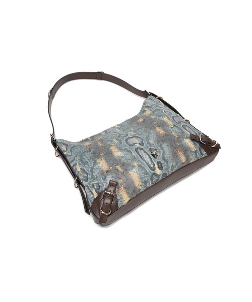 jouetie(ジュエティ)の「【jouetie/ジュエティ】ベルテッド ラージショルダーバッグ(ショルダーバッグ・レディース・オフホワイト/ブラック/キャメル/ブルー系その他/パイソン/ネイビー・FREE)」の17枚目の写真