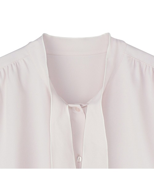 TOKYO SHIRTS(トウキョウシャツ)の「配色ボウタイブラウス 七分袖 レディースデザインシャツ(シャツ/ブラウス・レディース・ホワイト/ベージュ・M/L)」の17枚目の写真