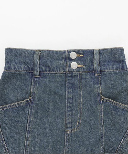 LOVETOXIC（ラブトキシック）の「【GOODPRICE】オシャ見え切替えスカート（スカート・キッズ・グレー/ブラック/ライトブルー/ネイビー/ブルー・M:150cm/S:140cm/L:160cm）」の7枚目の写真