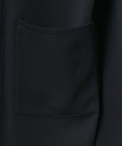ANPAS(アンパス)の「Cool Touch Smooth fabric No Color Jacket Cardigan/ふわとろ スムース ノーカラー ジャケット ボタンレス カーディガン(カーディガン/ボレロ・メンズ・チャコール/ベージュ/ブルー・M/L/LL)」の5枚目の写真
