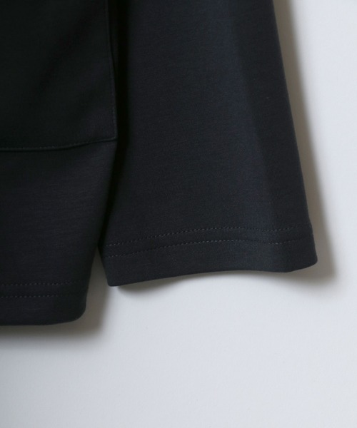 ANPAS(アンパス)の「Cool Touch Smooth fabric No Color Jacket Cardigan/ふわとろ スムース ノーカラー ジャケット ボタンレス カーディガン(カーディガン/ボレロ・メンズ・チャコール/ベージュ/ブルー・M/L/LL)」の6枚目の写真