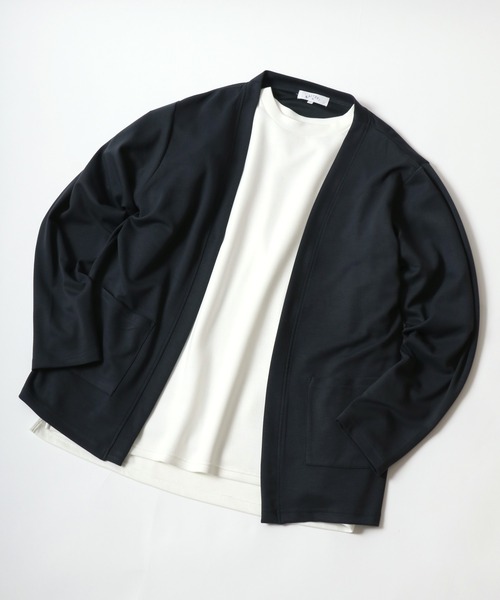 Cool Touch Smooth fabric No Color Jacket Cardigan/ふわとろ