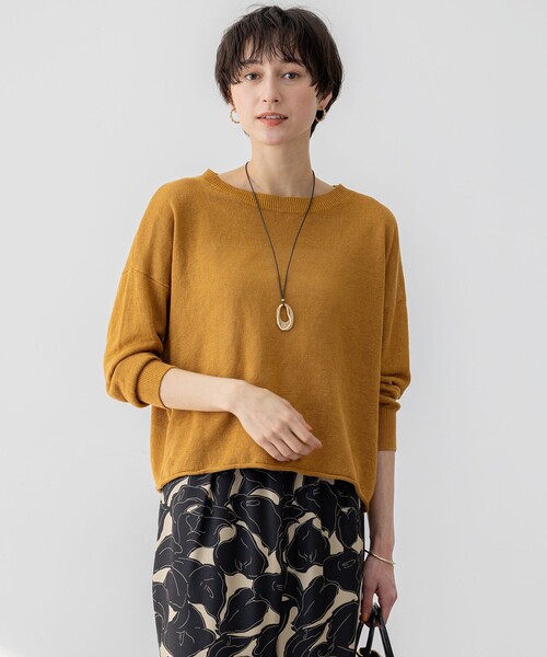 セール】【洗える】ピュアリネン ワイド ニット（ニット/セーター