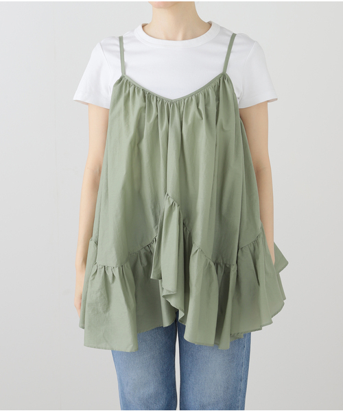 新品未使用　Muller of yoshiokubo FLUFFY CAMI muller of yoshiokubo Camisole Beige 38(Approx. M