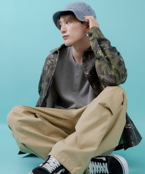 SIDEWAY STANCE(サイドウェイスタンス)の「【SIDEWAY STANCE】ワッフル ヘンリー ネック 半袖Tシャツ(Tシャツ/カットソー・メンズ・杢グレー/ホワイト/ブラック・X-LARGE/LARGE/MEDIUM/SMALL)」の17枚目の写真