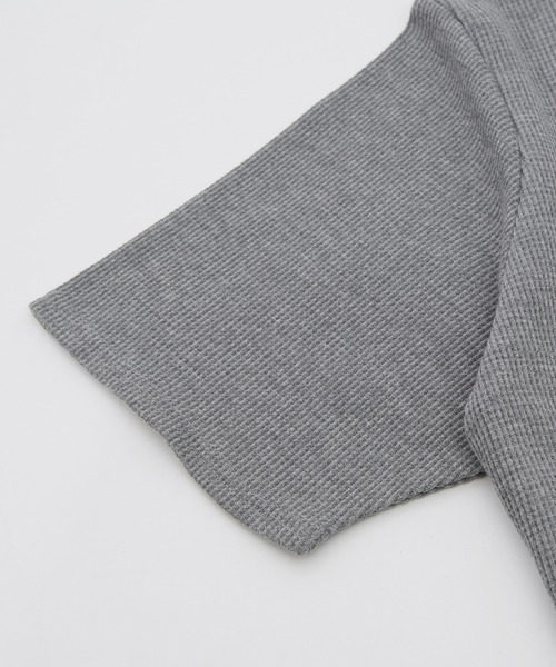 SIDEWAY STANCE(サイドウェイスタンス)の「【SIDEWAY STANCE】ワッフル ヘンリー ネック 半袖Tシャツ(Tシャツ/カットソー・メンズ・杢グレー/ホワイト/ブラック・X-LARGE/LARGE/MEDIUM/SMALL)」の21枚目の写真