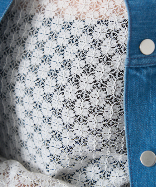 IENA（イエナ）の「Petiteフラワーレースプルオーバー（Tシャツ/カットソー・レディース・ブラック/ホワイト・FREE）」の18枚目の写真