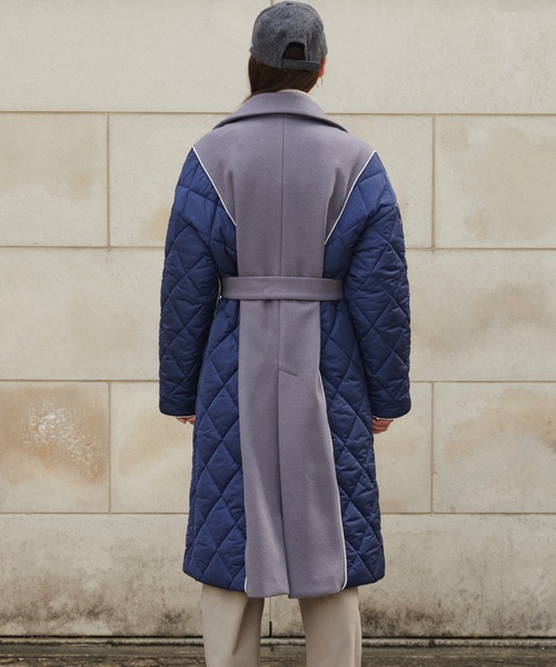 CIEL'AIR（シエルエアー）の「Different Material Volume Trench Coat（トレンチコート・レディース・グレー・FREE）」の6枚目の写真