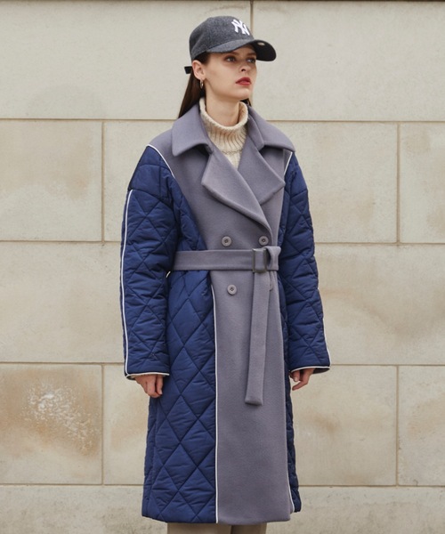 CIEL'AIR（シエルエアー）の「Different Material Volume Trench Coat（トレンチコート・レディース・グレー・FREE）」の7枚目の写真