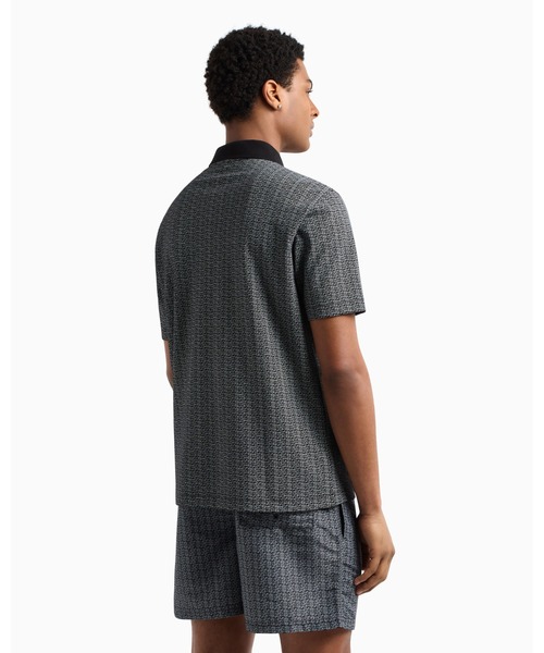 ARMANI EXCHANGE（アルマーニエクスチェンジ）の「【A|X アルマーニ エクスチェンジ】マイクロプリント 半袖ポロシャツ/REGULAR（ポロシャツ・メンズ・ネイビー系1/ブラック系1/ホワイト系1・LARGE/SMALL/X-LARGE/X-SMALL/XX-LARGE/MEDIUM）」の15枚目の写真
