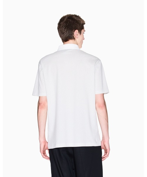 ARMANI EXCHANGE（アルマーニエクスチェンジ）の「【A|X アルマーニ エクスチェンジ】マイクロプリント 半袖ポロシャツ/REGULAR（ポロシャツ・メンズ・ネイビー系1/ブラック系1/ホワイト系1・LARGE/SMALL/X-LARGE/X-SMALL/XX-LARGE/MEDIUM）」の9枚目の写真