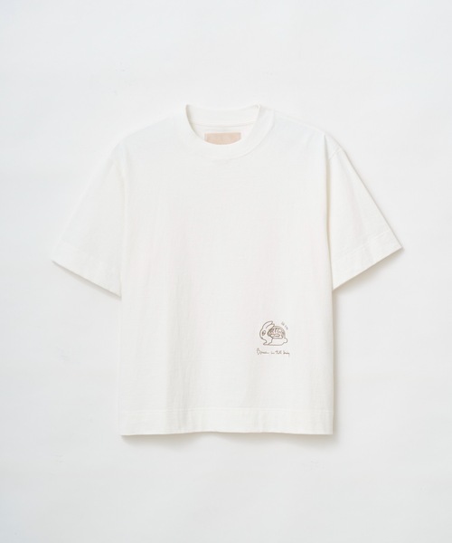 TROVE(トローヴ)の「TROVE x SHINSUKE KAWAHARA / T-SHIRT(Tシャツ/カットソー・メンズ・スミクロ/ホワイト・1/3)」の2枚目の写真