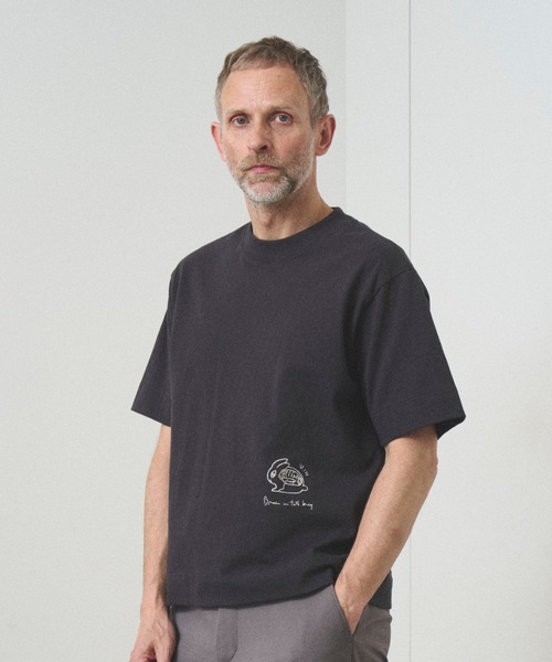 TROVE(トローヴ)の「TROVE x SHINSUKE KAWAHARA / T-SHIRT(Tシャツ/カットソー・メンズ・スミクロ/ホワイト・1/3)」の8枚目の写真