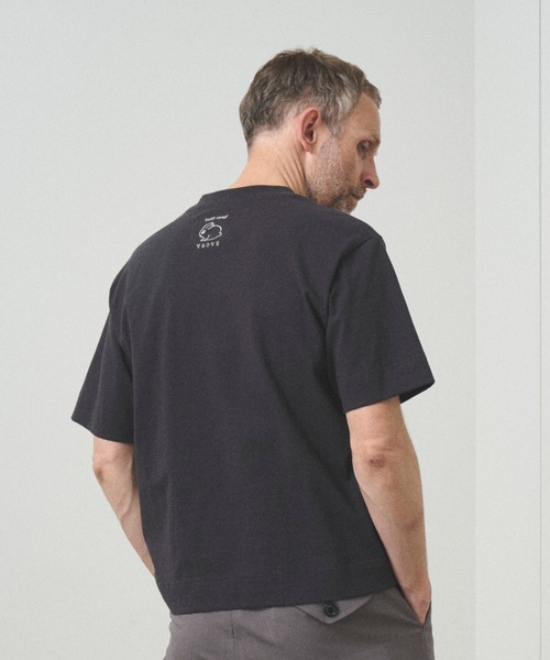 TROVE(トローヴ)の「TROVE x SHINSUKE KAWAHARA / T-SHIRT(Tシャツ/カットソー・メンズ・スミクロ/ホワイト・1/3)」の9枚目の写真