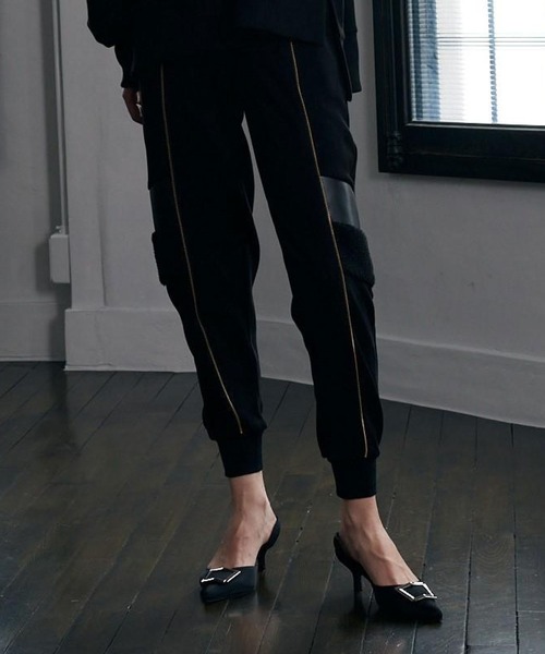 異素材切替スウェットパンツ 異素材切替スウェットパンツ セール】異素材切替パンツ（サイズ