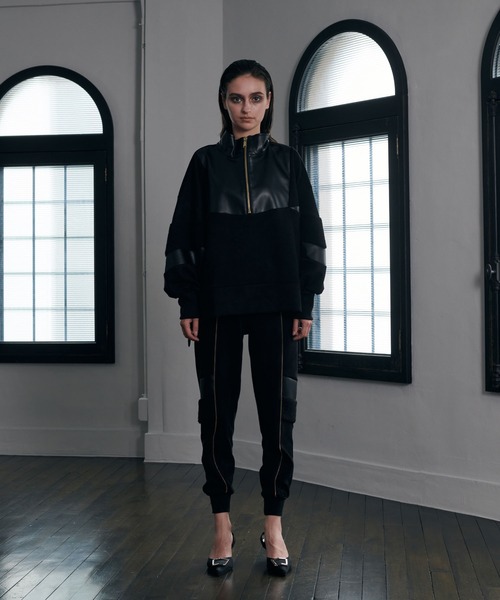 セール】異素材切替スエットパンツ（サイズ対応/セットアップ対応