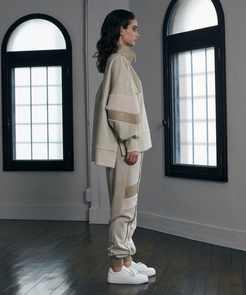 異素材切替スウェットパンツ 異素材切替スエットパンツ（サイズ対応/セットアップ対応