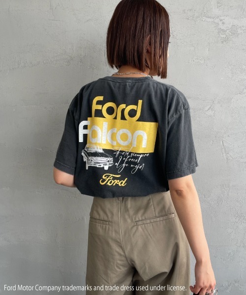 tシャツ GOOD ROCK SPEED（グッドロックスピード ）Ford イエローカー Tシャツ レディース GOOD ROCK SPEED/グッドロックスピード] FORD ロゴプリントT