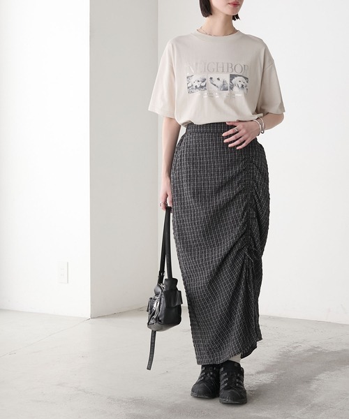 vonfranco 半袖シャツ 白 グラフィックプリント Jeremy Yamamura×コーエン グラフィック刺繍半袖シャツ