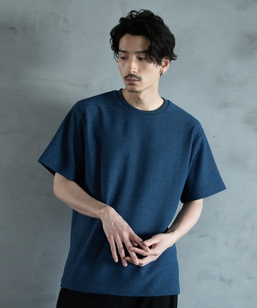 RATTLE TRAP(ラトルトラップ)の「ランダムメッシュジャガードT(Tシャツ/カットソー・メンズ・ホワイト/ネイビー/ブラック・M/L)」の2枚目の写真