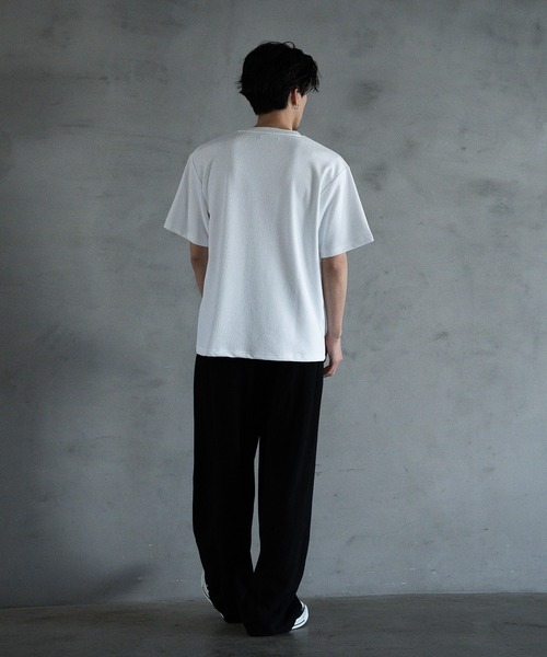 RATTLE TRAP(ラトルトラップ)の「ランダムメッシュジャガードT(Tシャツ/カットソー・メンズ・ホワイト/ネイビー/ブラック・M/L)」の8枚目の写真
