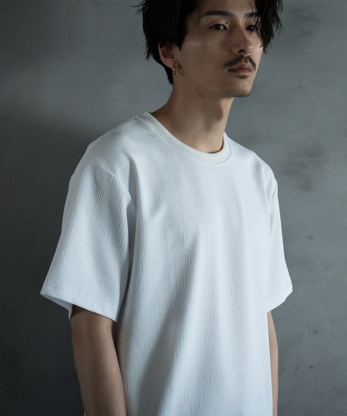 RATTLE TRAP(ラトルトラップ)の「ランダムメッシュジャガードT(Tシャツ/カットソー・メンズ・ホワイト/ネイビー/ブラック・M/L)」の10枚目の写真