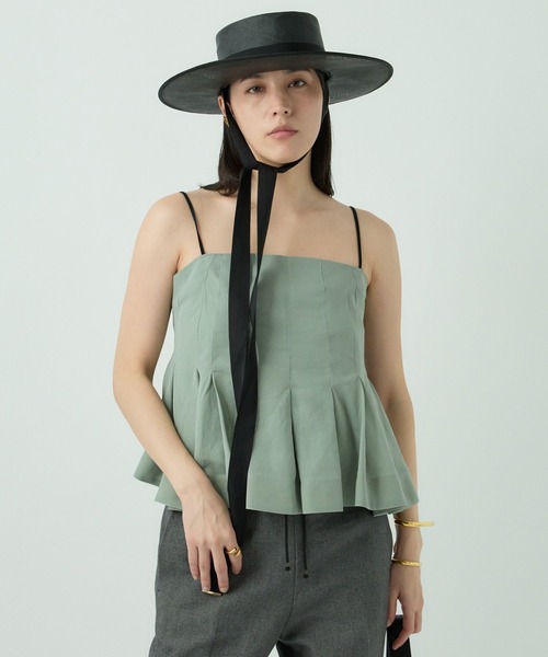 Chaos（カオス）の「Chaos(カオス)/キャロルキャミ（シャツ/ブラウス・レディース・グリーン/ブラック・FREE）」の12枚目の写真