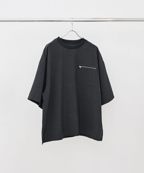 ETELIO（エテリオ）の「テックキャンバスクルーネックプルオーバー（Tシャツ/カットソー・メンズ・チャコール/ブラック/ライトグレー/ネイビー・XL/L/M/S）」の22枚目の写真