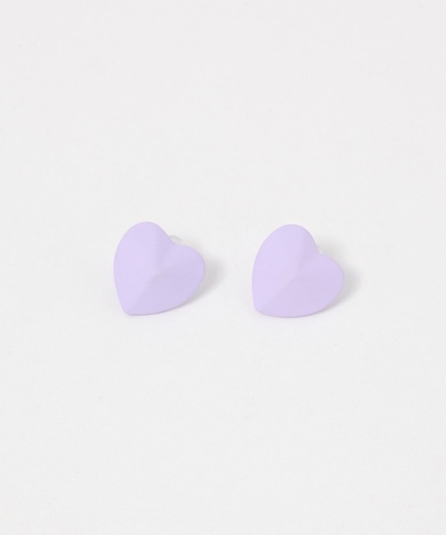FOREVER 21(フォーエバー トゥエンティーワン)の「ハートピアス2(ピアス(両耳用)・レディース・ホワイト系その他/パープル/ブラック・FREE)」の3枚目の写真