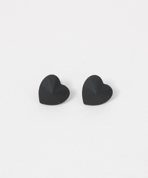 FOREVER 21(フォーエバー トゥエンティーワン)の「ハートピアス2(ピアス(両耳用)・レディース・ホワイト系その他/パープル/ブラック・FREE)」の1枚目の写真
