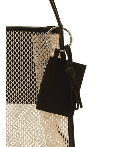 emmi（エミ）の「コットンメッシュトートバッグ（ショルダーバッグ・レディース・ネイビー/ブラウン/その他・FREE）」の9枚目の写真