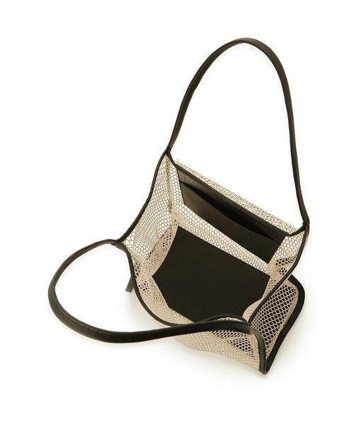 emmi（エミ）の「コットンメッシュトートバッグ（ショルダーバッグ・レディース・ネイビー/ブラウン/その他・FREE）」の10枚目の写真