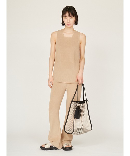 emmi（エミ）の「コットンメッシュトートバッグ（ショルダーバッグ・レディース・ネイビー/ブラウン/その他・FREE）」の15枚目の写真