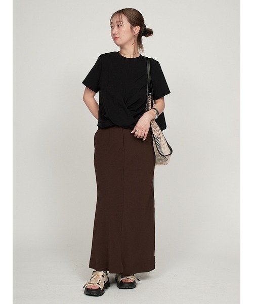 emmi（エミ）の「コットンメッシュトートバッグ（ショルダーバッグ・レディース・ネイビー/ブラウン/その他・FREE）」の21枚目の写真