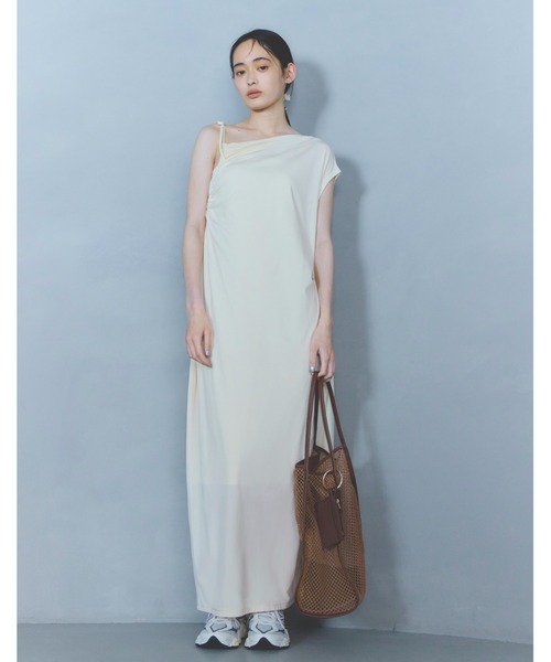 emmi（エミ）の「コットンメッシュトートバッグ（ショルダーバッグ・レディース・ネイビー/ブラウン/その他・FREE）」の4枚目の写真