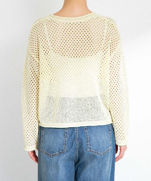 URBAN RESEARCH Sonny Label(アーバンリサーチサニーレーベル)の「スパンコールメッシュニットプルオーバー(ニット/セーター・レディース・グレー系その他/オフホワイト/イエロー・FREE)」の22枚目の写真