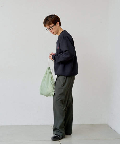 WHIMSIC（ウィムジック）の「*【WHIMSIC】ナイロンナップサック（バックパック/リュック・レディース・ブラック/ホワイト/ミント・FREE）」の8枚目の写真