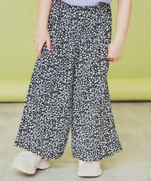 THE SHOP TK | 【120-150】デニム&花柄スカーチョ/ママとおそろい・洗濯機OK(その他パンツ)