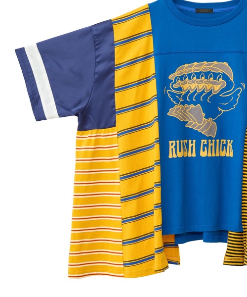 Candy Stripper（キャンディストリッパー）の「RUSH CHICK BORDER SWICHED トップス（Tシャツ/カットソー・レディース・ピンク/ブルー/エメラルド・FREE）」の21枚目の写真