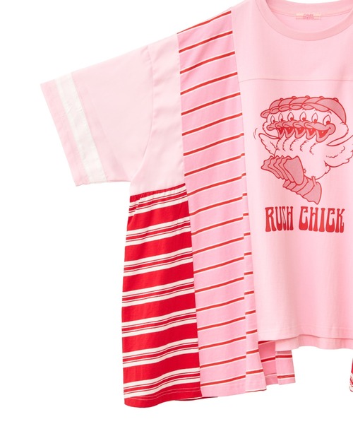 Candy Stripper（キャンディストリッパー）の「RUSH CHICK BORDER SWICHED トップス（Tシャツ/カットソー・レディース・ピンク/ブルー/エメラルド・FREE）」の15枚目の写真