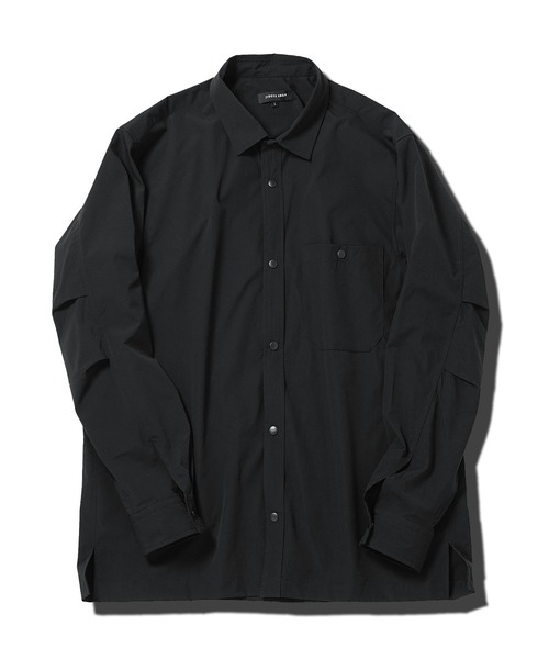 jiggys shop（ジギーズショップ）の「ポリエステルタフタ スナップボタン テックシャツ（シャツ/ブラウス・メンズ・チャコールグレー/カーキ/ブラック/ベージュ・MEDIUM/SMALL/X-LARGE/LARGE）」の11枚目の写真