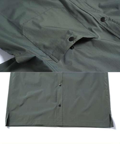 jiggys shop（ジギーズショップ）の「ポリエステルタフタ スナップボタン テックシャツ（シャツ/ブラウス・メンズ・チャコールグレー/カーキ/ブラック/ベージュ・MEDIUM/SMALL/X-LARGE/LARGE）」の5枚目の写真