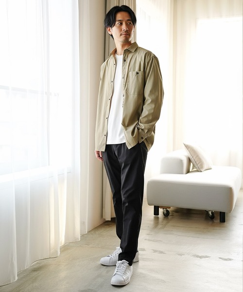 jiggys shop（ジギーズショップ）の「ポリエステルタフタ スナップボタン テックシャツ（シャツ/ブラウス・メンズ・チャコールグレー/カーキ/ブラック/ベージュ・MEDIUM/SMALL/X-LARGE/LARGE）」の21枚目の写真