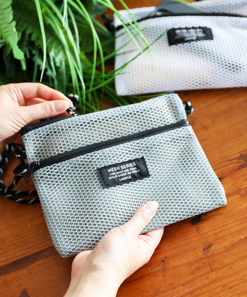 セール】メッシュダブルポケットショルダーバッグ / 284116