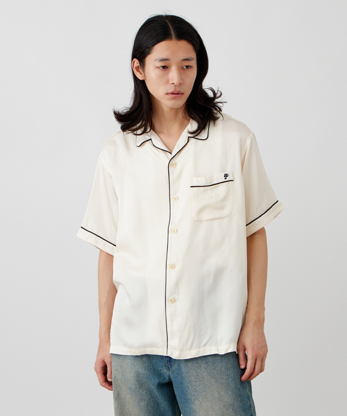 PENDLETON(ペンドルトン)の「【PENDLETON / ペンドルトン】パイピングオープンカラーシャツ(シャツ/ブラウス・メンズ・ブラック/ホワイト・SMALL/MEDIUM)」の2枚目の写真