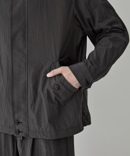 ウェイブナイロンジップブルゾン　UNITED TOKYO ウェイブナイロンジップブルゾン(1 BLACK): : メンズ｜UNITED