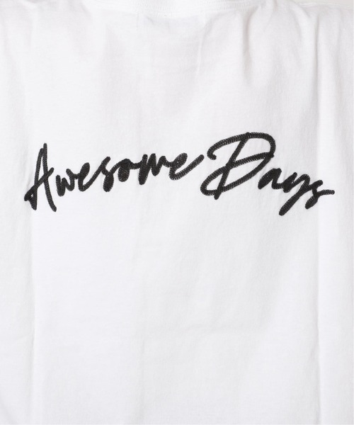 JOURNAL STANDARD relume(ジャーナルスタンダード レリューム)の「《追加》刺繍ロゴフレンチTEE(Tシャツ/カットソー・レディース・ホワイト系その他/ブラック系その他/ホワイト×ホワイト・FREE)」の5枚目の写真