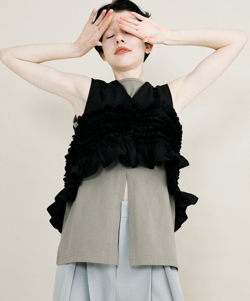 セール】slit no sleeve tee（タンクトップ）｜LAATO（ラート