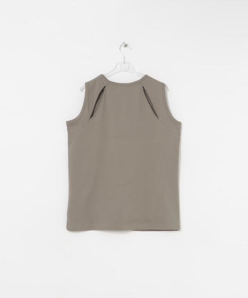 LAATO（ラート）の「slit no sleeve tee（タンクトップ・レディース・ナチュラル/ホワイト・FREE）」の22枚目の写真